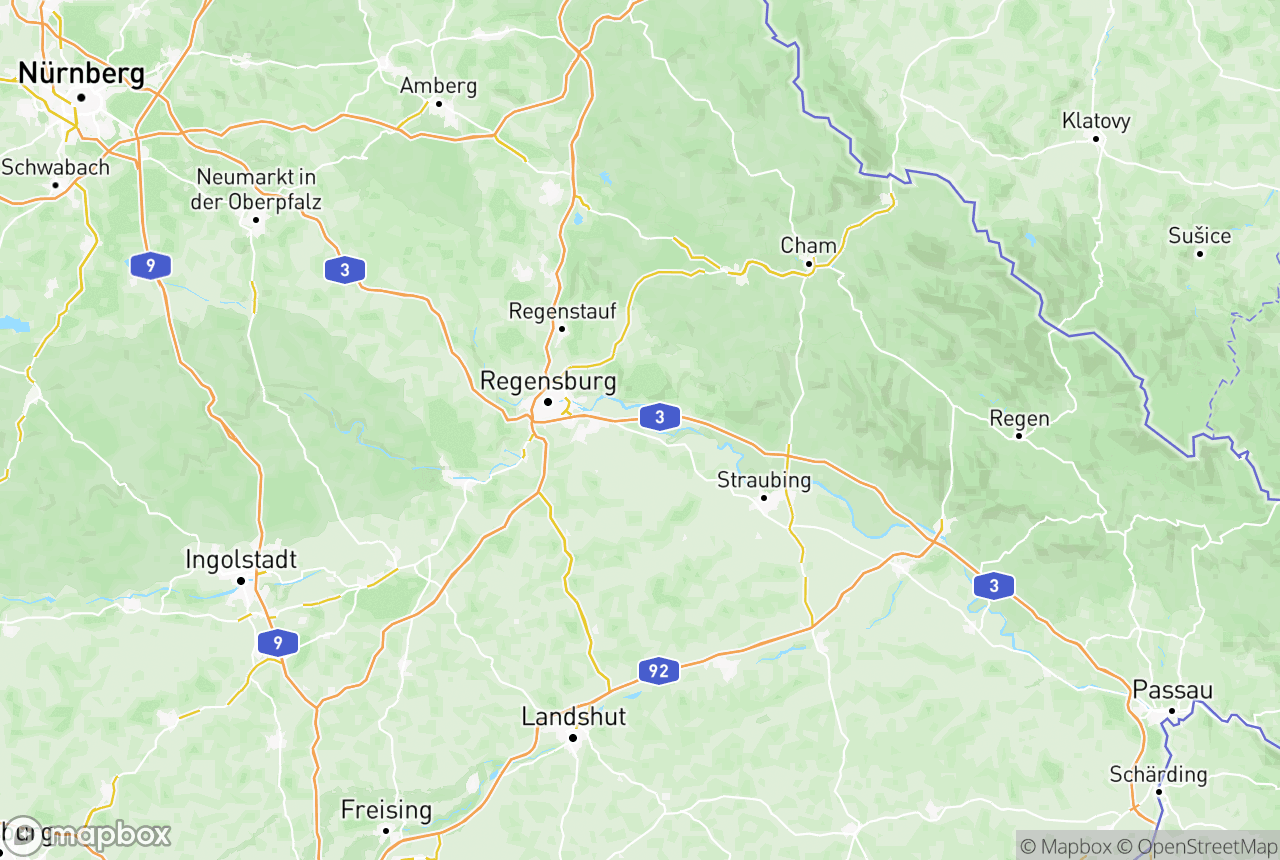 Karte von der Region und Umgebung mit den betreuten Orten